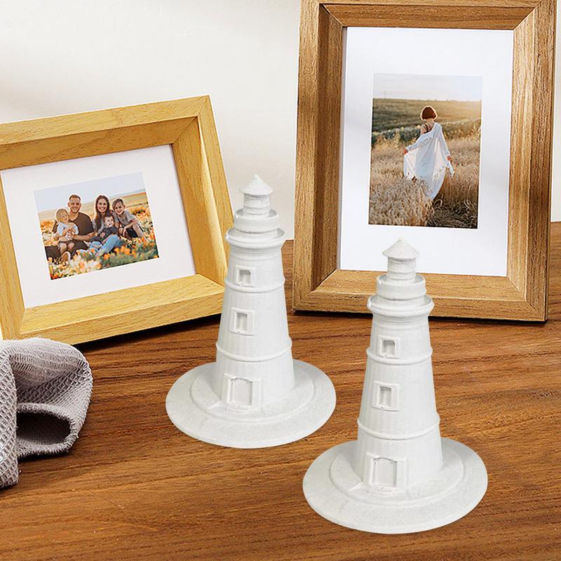 Lighthouse Candle Resin Ornaments Non-Stick DIY Handicraft Silicone Molds Odorless & Safe Candle Making Resin Casting Moulds