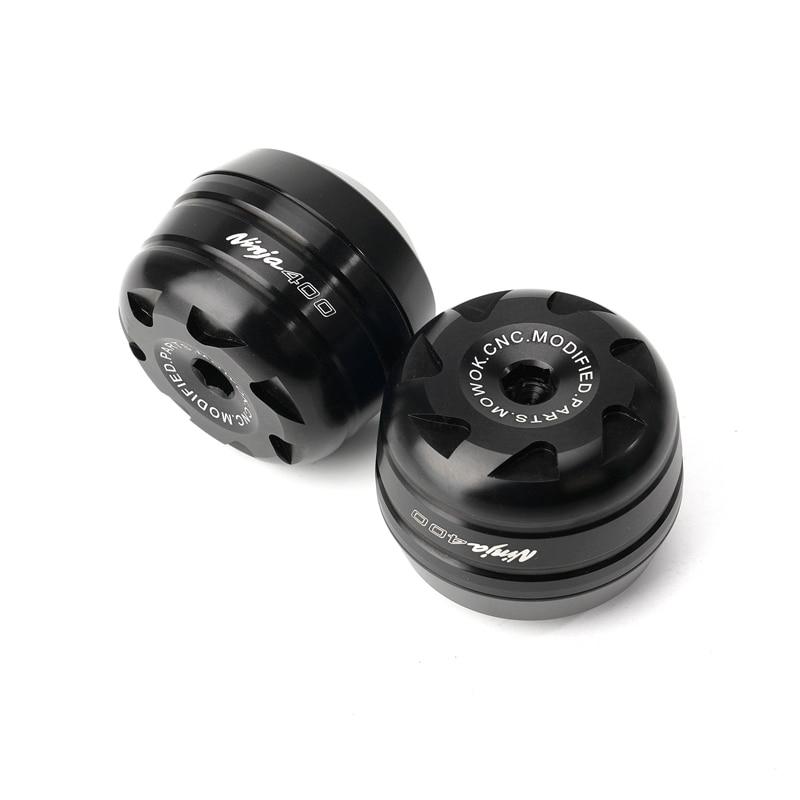 

Аксессуары для мотоциклов для KAWASAKI NINJA 400 NINJA400 2018-защитная крышка для предотвращения падения на переднее и заднее колесо one pair Black