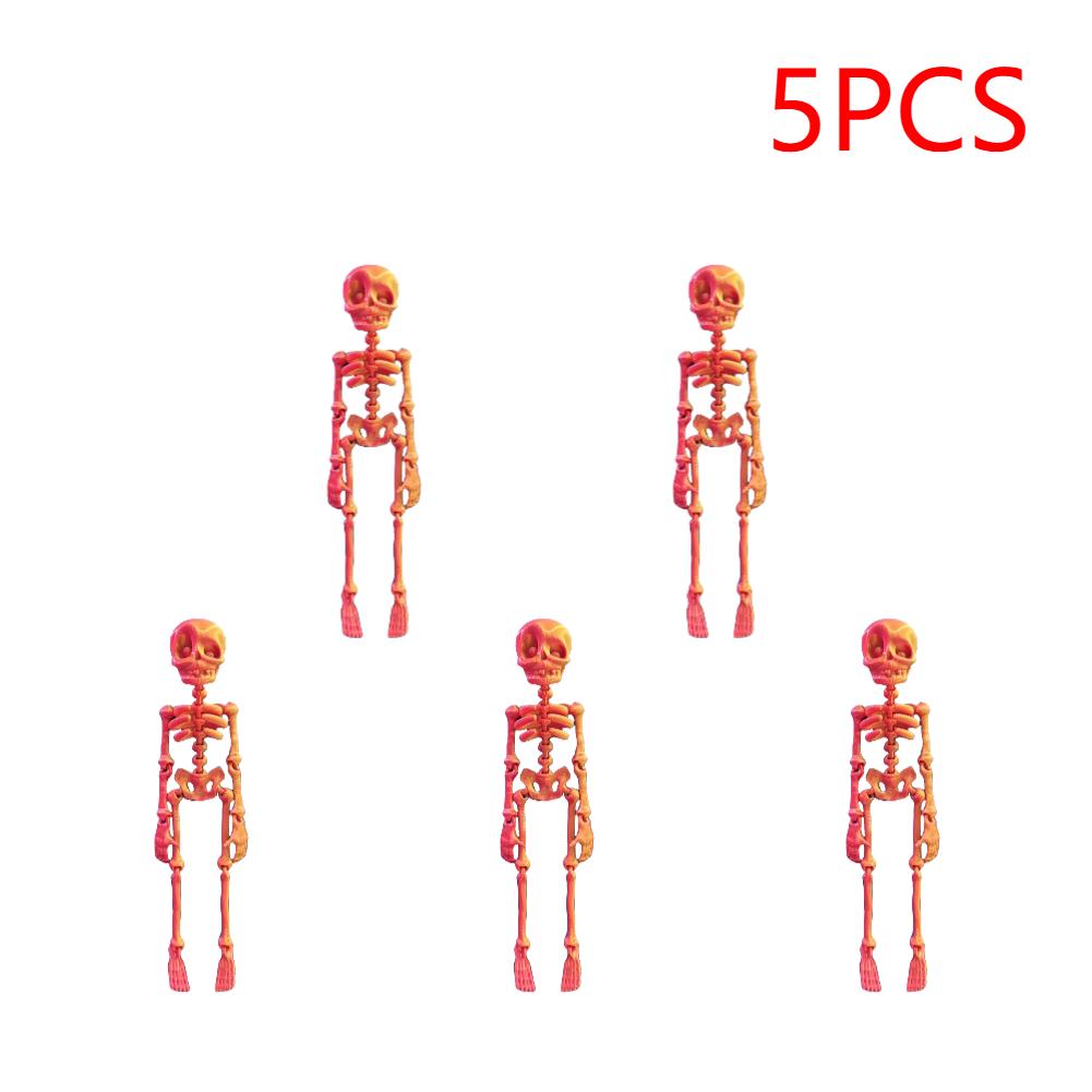 2/5PCS Skeleton Fridge Magnets 3D Printed Magnetic Skull Fridge Magnets Skull Fridge Kitchen OfficeHalloween Funny Decoration