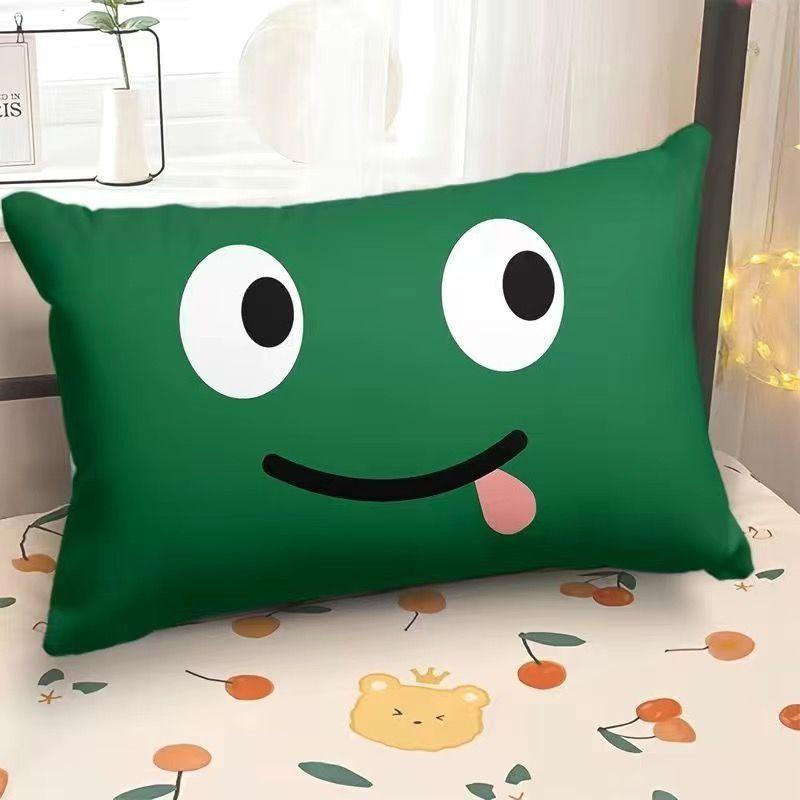 Funny Emoji Pillow, Rectangular Pillowcase, Home Sofa Decorative Pillow, Dormitory Bed Pillow Gift