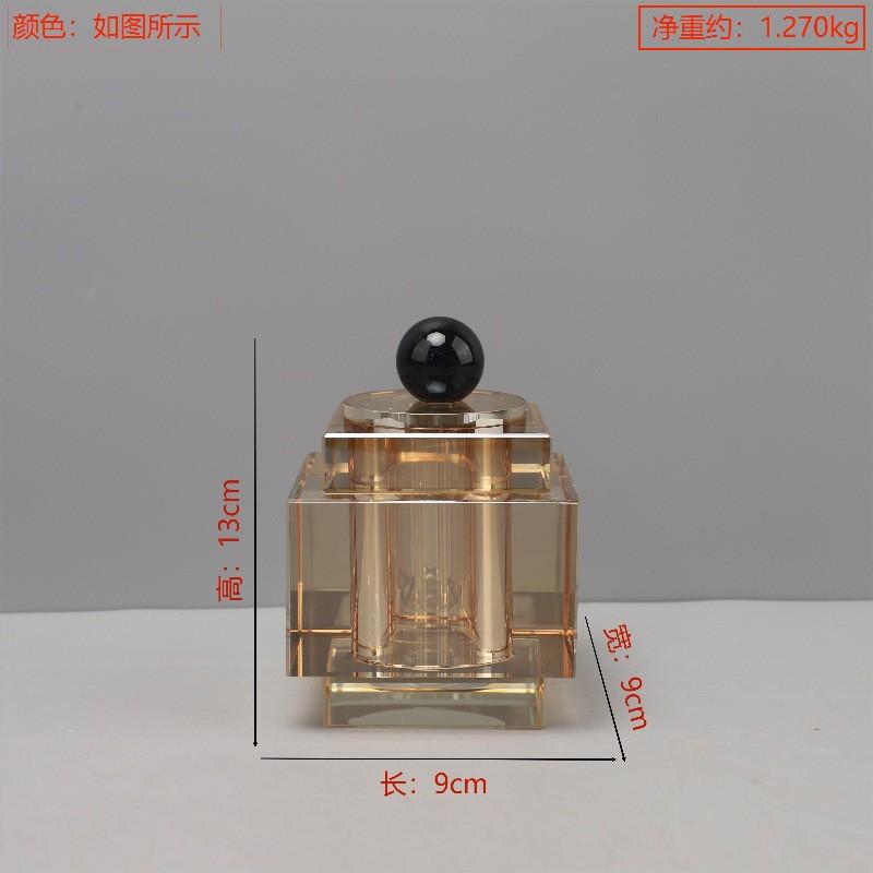 Difusor de Varillas Cuadrado de Cristal Minimalista Moderno Mesa de Tocador de Dormitorio Aceite Esencial de Aromaterapia Con Piedras Aromáticas