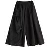 DIMANAF Plus Size Women New Long Pants Loose Trousers Big Size Casual Spring Autumn Solid Black Bottoms Skirts