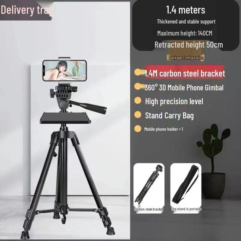 Universal SLR Camera & Phone Tripod with Stabilizer for Photography & Streaming