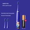 Cartoon-Themed IP7 Waterproof Kids' Sonic Electric Toothbrush with Soft U-Shaped Bristles