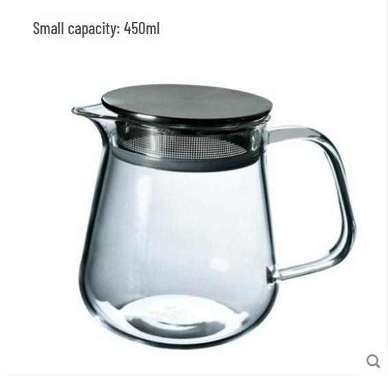 

Портативный термостойкий стеклянный чайный сервиз с цветочным заварником и чашкой