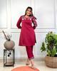 Set Kurta Etnico da Donna in Puro Cotone Designer Indiano Abbigliamento Casual Set Kurti Pantaloni