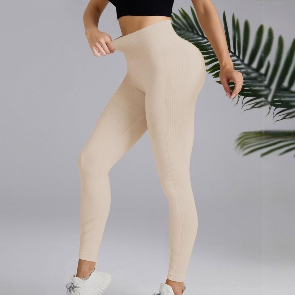 High Waist Yoga Sports Pants Elastic Yoga Seamless Leggings Sports Fitness Leggings Sports