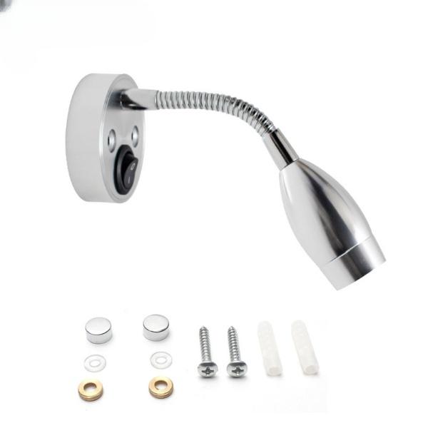 

Светодиодная лампа для чтения на колесах 12 В 3 Вт Smart Touch с регулируемой яркостью Гибкая яхта USB-зарядное устройство для дома на колесах