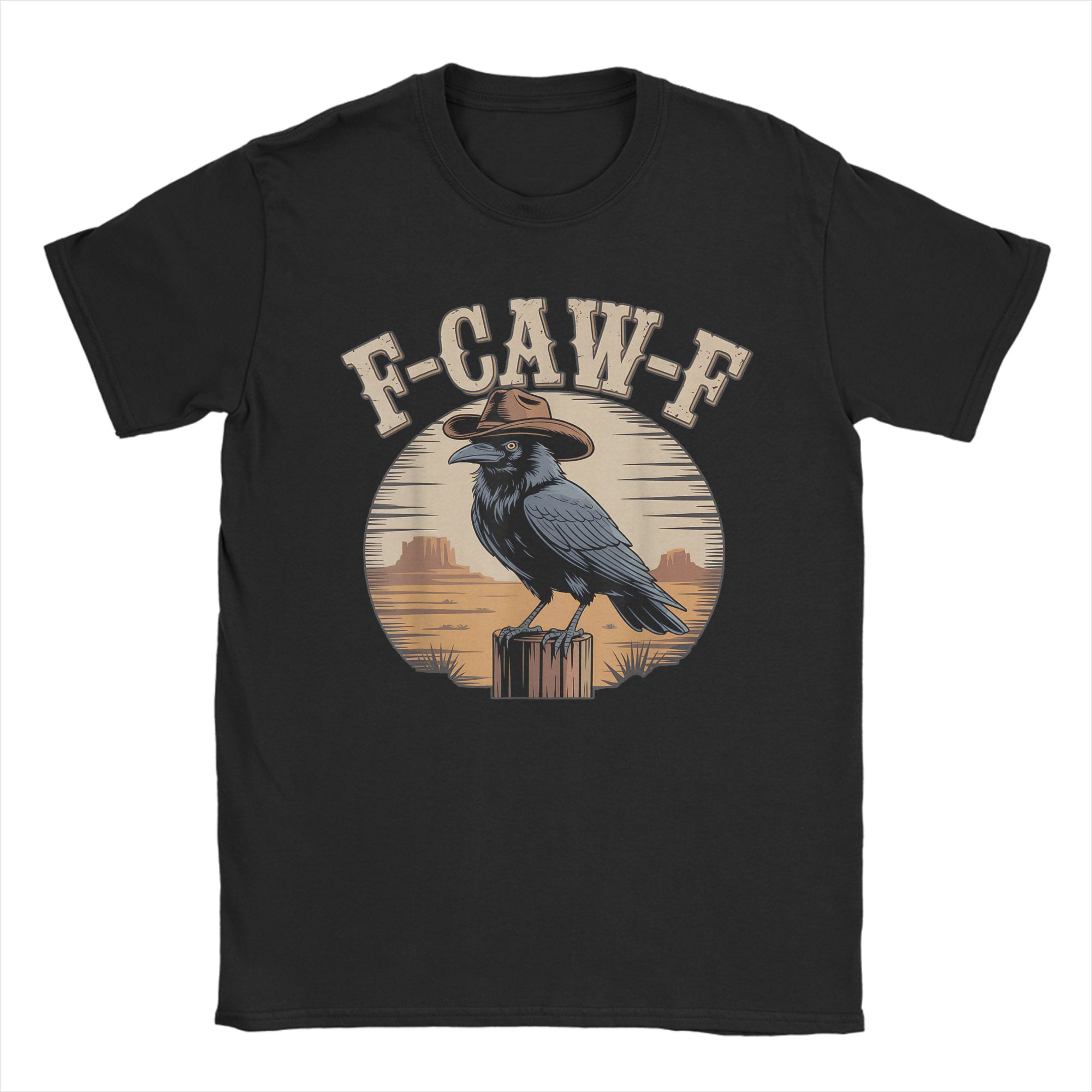 

Men F-Caw-F Black Crow Funny Raven Bird Lovers Clothing Summer Awesome Short-Sleeve T Shirt O-Neck Tee Shirt Big Size 5XL 6XL 4XL