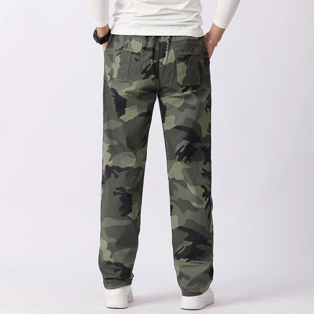 Fall Men's Cargo Pants Men Casual Straight Camouflage Cargo Pants Men