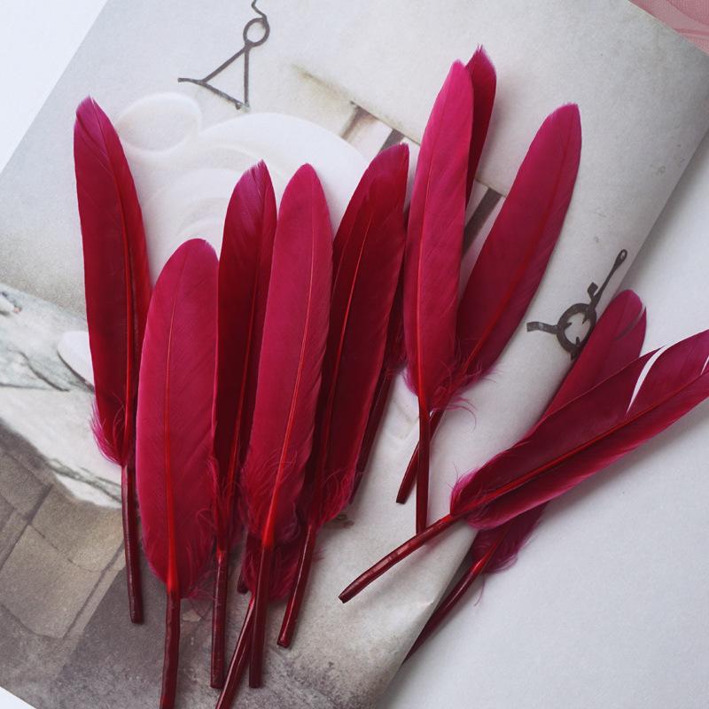 50Pcs Decorative Painting Feather Color Small Straight Knife Kindergarten Handmade Diy Decorative Wings Artwork Creative Art Materials