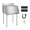 Commercial Ice Bin 61.6 L Underbar Ice Bin with Sliding Lid for Kitchens