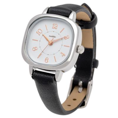 Stark Leather Band Ladies' Watch Cute Girly Square Black GY098-4 BK