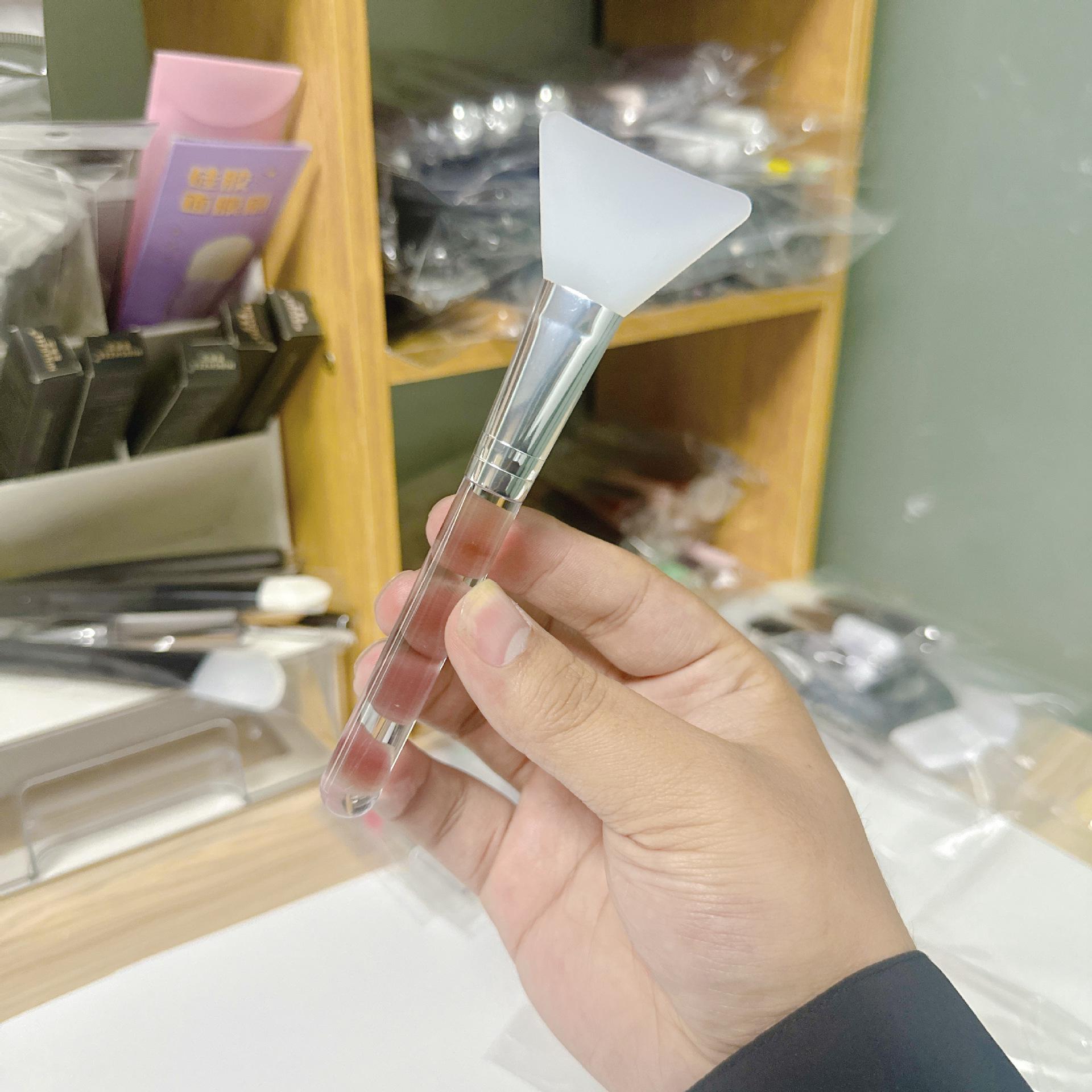 

Прозрачная палочка силиконовая кисть для маски: Неабсорбирующая спа-кисть для DIY салона красоты и смешивания макияжа