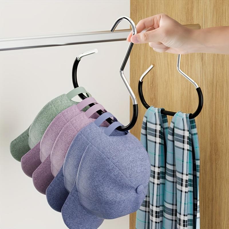5pcs Clothes Accessories Hanger Cap Ties Belt Underwear Hook No Trace Non-slip Hat Rack Wardrobe Organizer Cap Ties Belt Storage