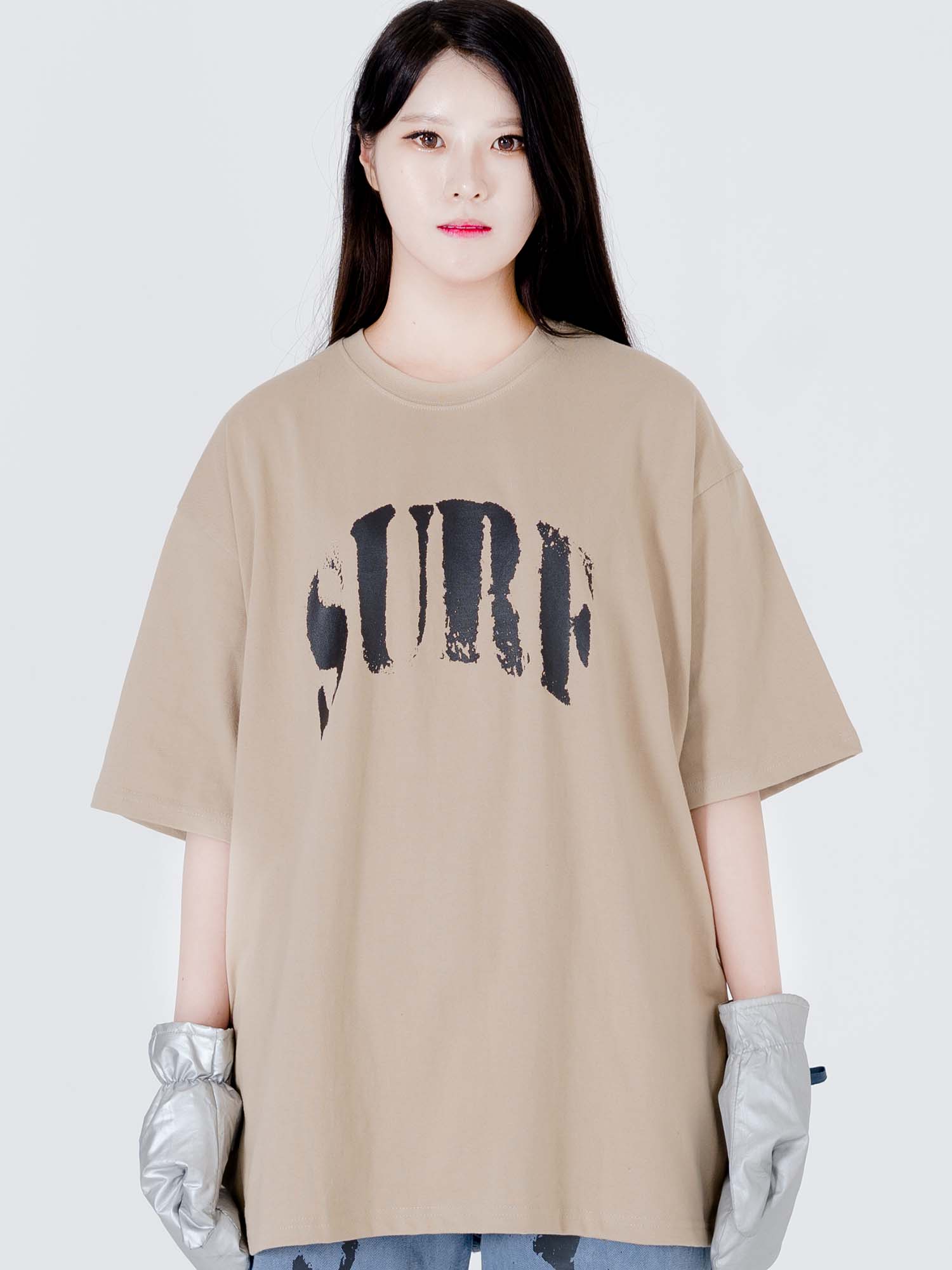 Surf And Turf Arch Logo Tee Sand 1