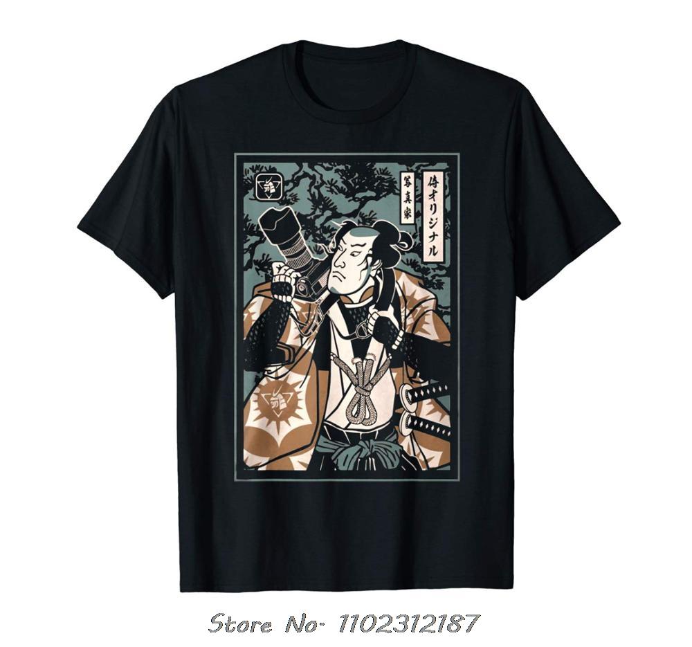 

Photographer Samurai T-Shirt Brand Men Clothing Fashion Short Sleeve O-Neck T Shirt Casual Tops Tees Summer Casual Tshirt 4XL
