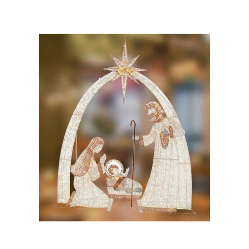 Christmas Wall Decal Jesus Nativity Story Window Sticker Xmas Decoration Sticker Christmas Home Party New Year Decor