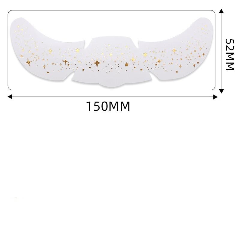 

6 PC New Bronzing Freckle Tattoo Stickers Waterproof Makeup Stickers for Masquerade Parties Metal Temporary Face Stickers 150*52mm