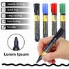 Hot Sale 12pcs Large-Capacity Marker,2-4mm Nib,Permanent Markers,Quick Drying,Logistics Marker Pen Courier Box Marker Pen