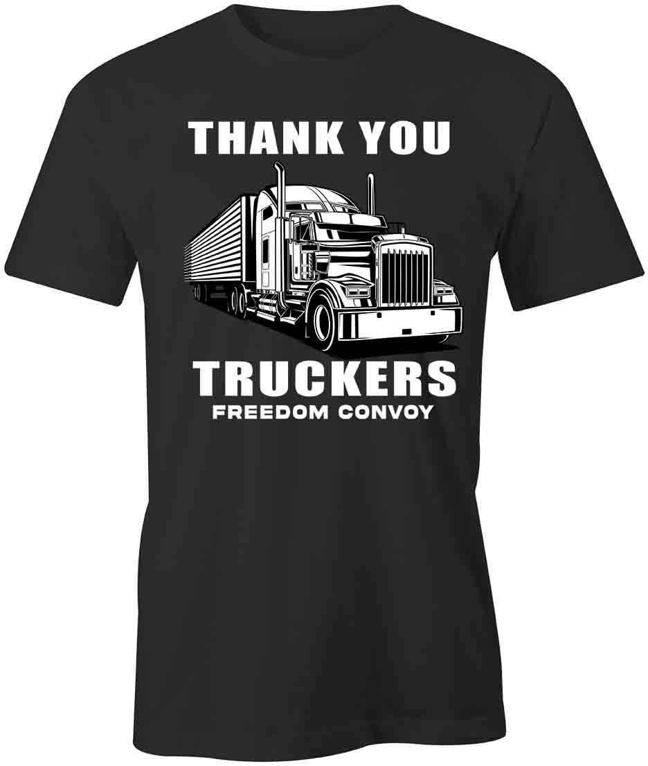 THANK YOU TRUCKERS TShirt Tee Short-Sleeved Cotton CLOTHING TRUCK S1BSA940 XXXXL