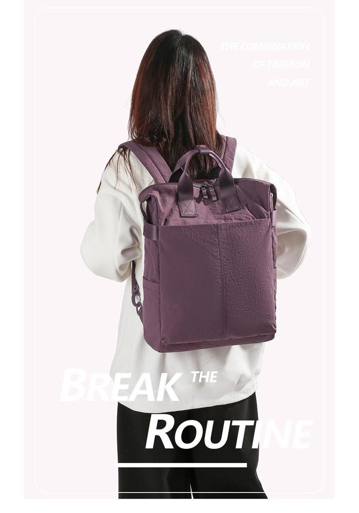 Unisex Lässiger Outdoor-Rucksack: Großes Fassungsvermögen, Wasserabweisend, Strukturierte Unifarbe, Ideal für Reisen, Sport und den täglichen Weg zur Arbeit.
