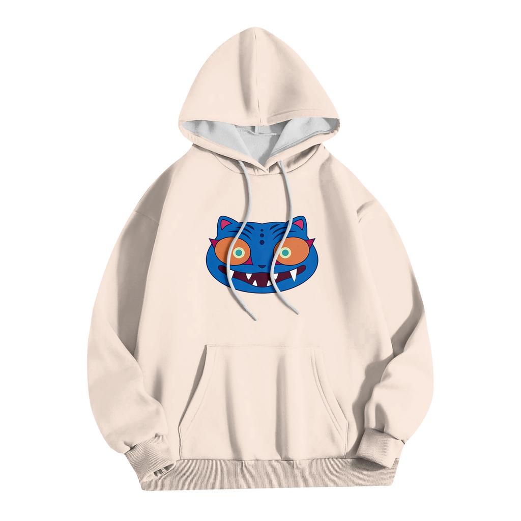 Women's Fashion Long-Sleeve Pullover Hoodie with Fun Movie-Inspired Prints