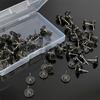 50/100 Stück Flache Dekorations-Stecknadeln Flachkopf-Kartenstecker Kunststoffkopf-Kartenstecker Wand-Pin für Büro Zuhause Dekorativ