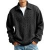 Men's 3D High Neck Half Zip Sweatshirt for Casual Wear