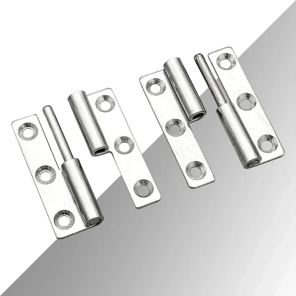 Lift Off Hinge Stainless Steel Flag Shape Detachable Hinge Removable Small Slip Joint Hinge Furniture Hardware Accessories