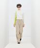 IRONYPORNO WHITELINE 86-Iro269 Monotone Parachute Wide Pants Light Beige