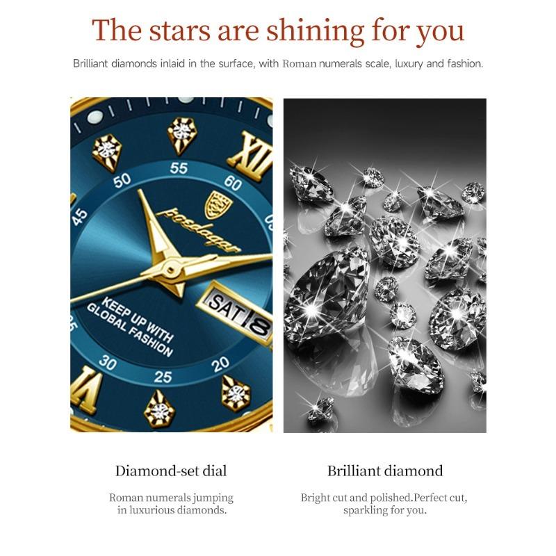 POEDAGAR Casual Women Wristwatch Waterproof Luminous Date Week Quartz Watches Stainless Steel Elegant Dress Ladies Watch