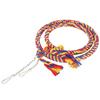 Bird Swinging Toy Parrot Cotton Round Hanging Rope Toy Bird Cage Stand Pet Accessory(BlueRed )
