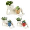 Lazy Guy Planter Funny Planters Smily Face Planter Pot With Drainage Hole Cute Resin Funny Plant Pots Unique Lying Down Figure