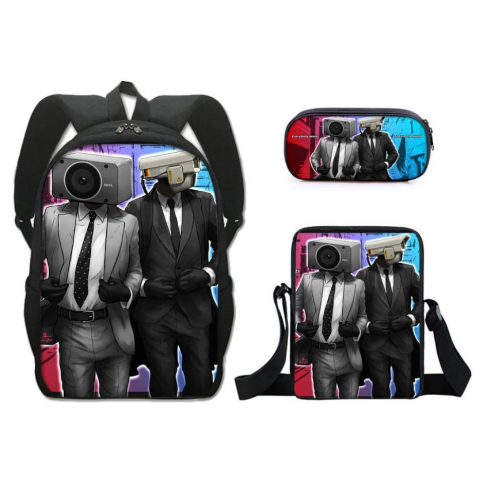 Peripheral Toilet Trend Ins Backpack European and American Retro School Bag Toilet Man Bag