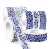 Blue & White Washi Tape Set; Pretty Chinoiserie Designs; 12 Rolls! Decorative Tape; Journaling, Scrapbooking