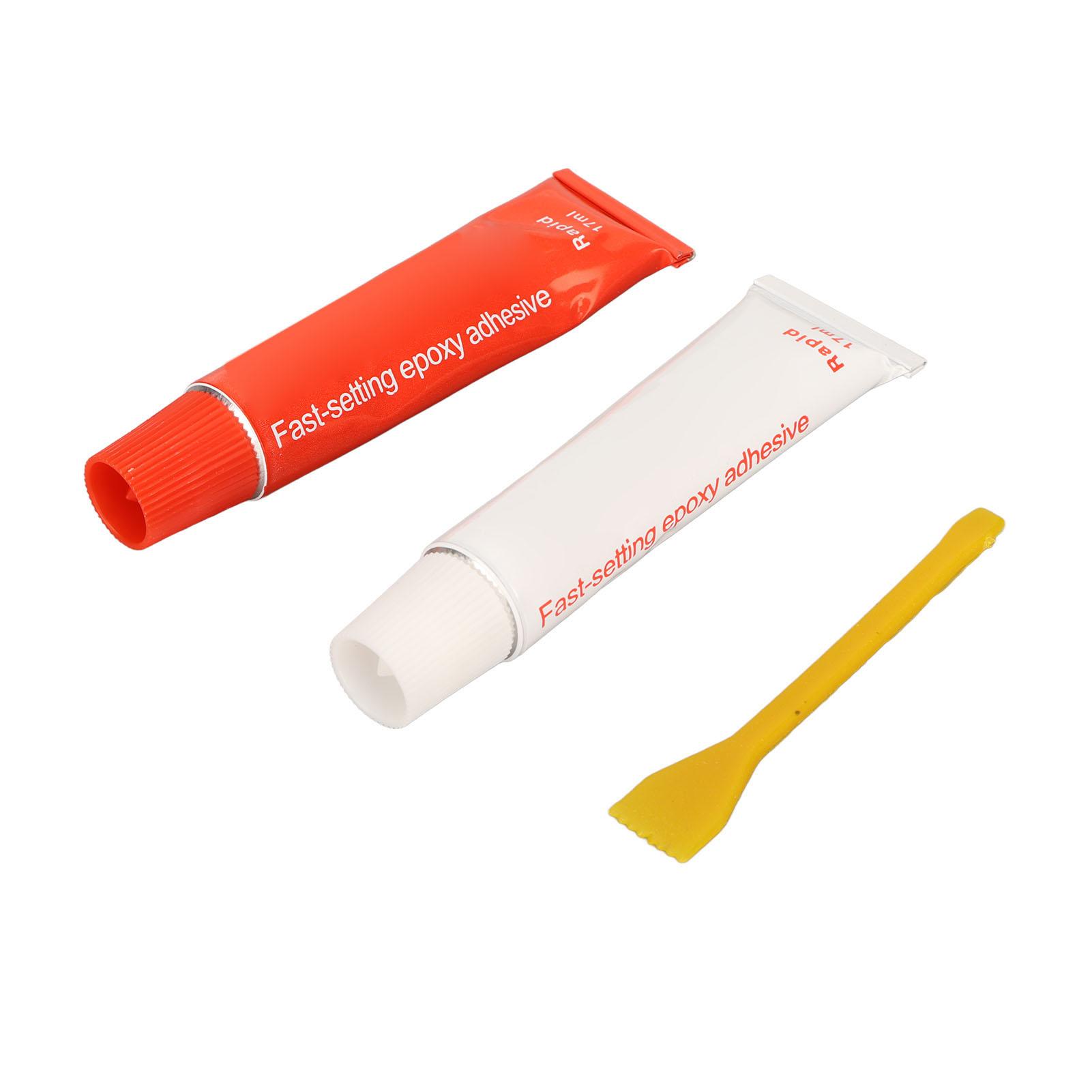 

AB Glue 2 Pcs 17ml Fast Bonding Strong Stickiness Waterproof Transparent Epoxy Resin Adhesive Glue for Ceramic Repair