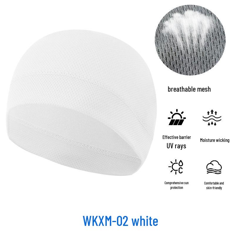 Sommer Mesh Sonnenschutz Radfahren Skull Cap - Atmungsaktiv Hochelastisch Eis Seide Sport Liner