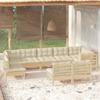 Day and Night - Day and Night Garden Furniture 9 Pieces and Cushions Solid Pine Wood