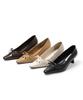 Mac Moc Haze Flower Cutout Mid-Heel_4Color 5Cm