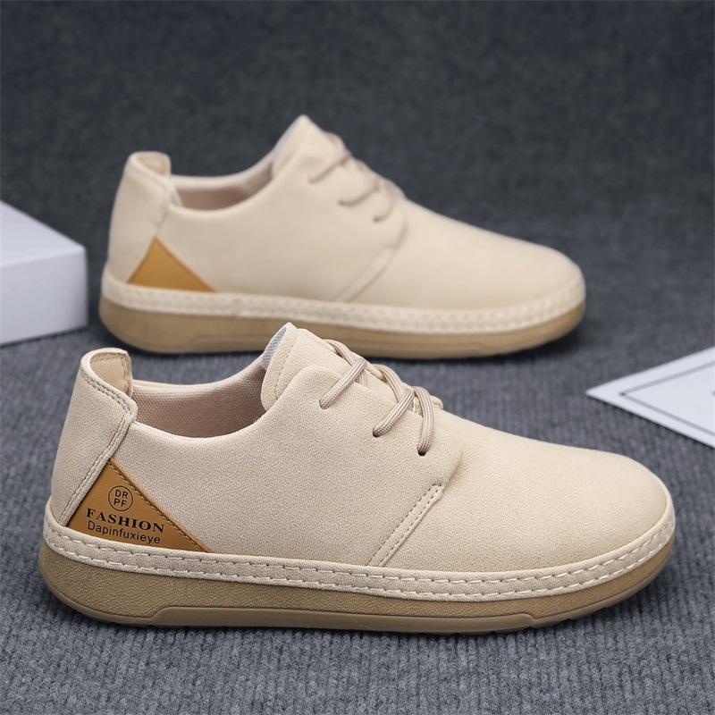 

Shoes new autumn outdoor mountaineering sports leisure youth lazy shoes 44 standard sneaker size бежевий