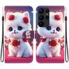S24 FE Animal Case Lion Panda Leather Phone Cover For Samsung Galaxy S24+ Ultra Plus S24FE 5G Wallet Flip Coque Protect Cases