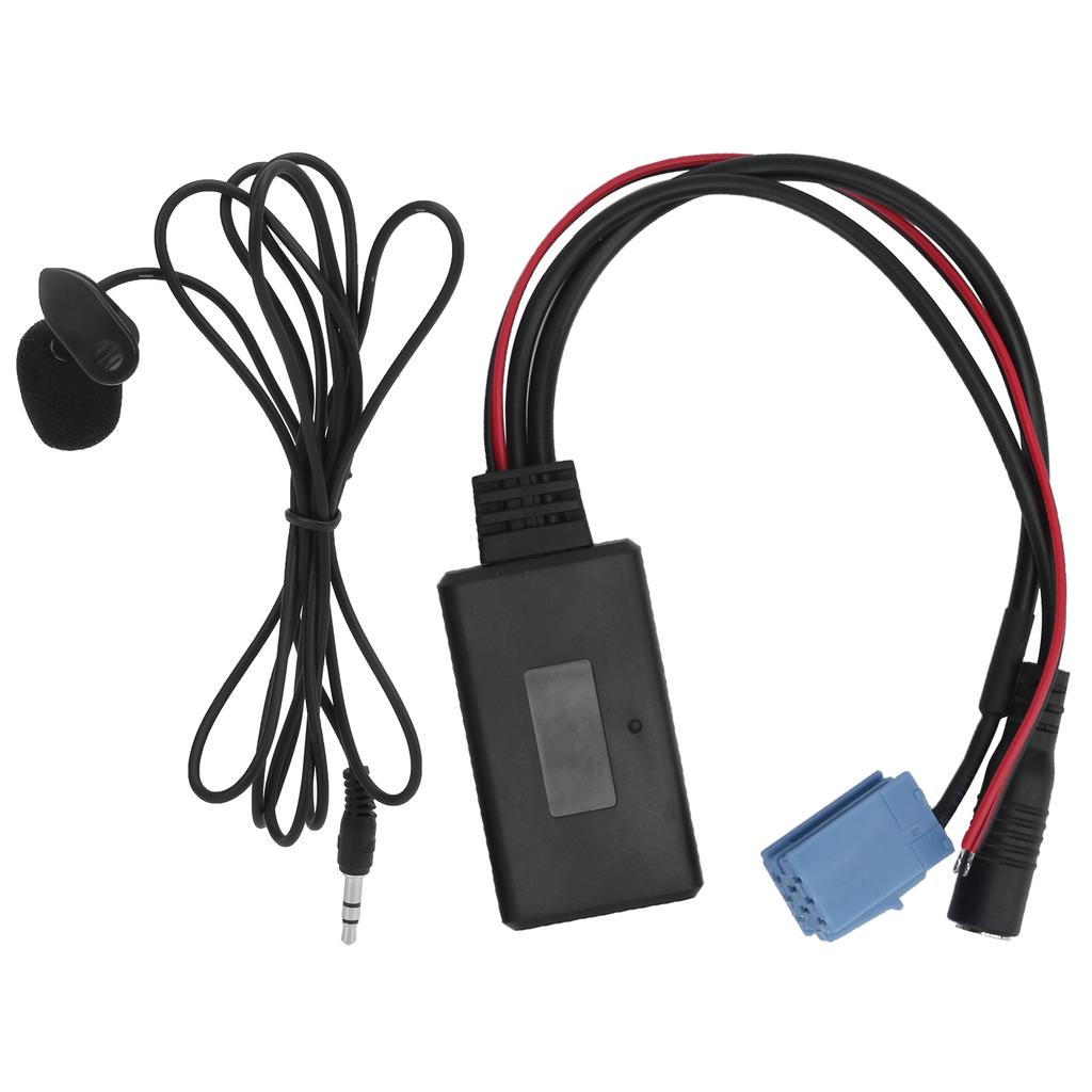 Autoradio Mikrofon Mini ISO 8Pin mit Verkabelungsadapter Bluetooth 5.0 für Mobiltelefon Tablet MP3