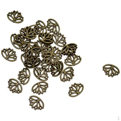 30x Retro Hollow Out Buda Spacer Boncuk Lotus Çiçek Takı Çocuklar -