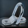 4 Sets Cargo Tie Down Straps Surface Mount D-Ring Fixing Clips Fixing Rings Trailer Suitable for Van Truck Horse Box Boat Rope Car Fastener Clips