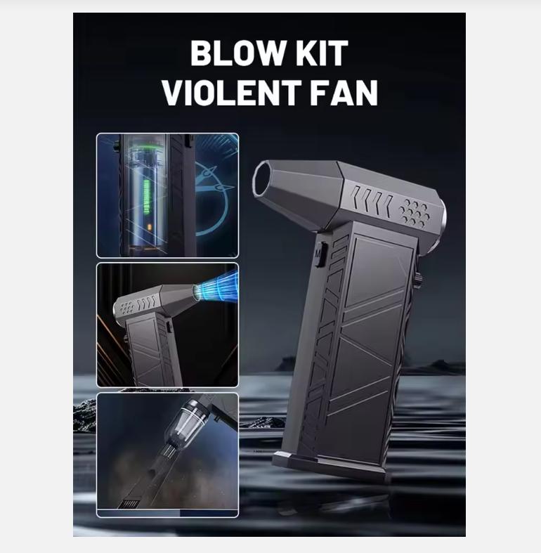 Ventilator violent 400000RPM puternic fără perii Turbo curățător de praf tip C reîncărcabilă suflantă de aer curățare PC 58m/s suflantă cu jet