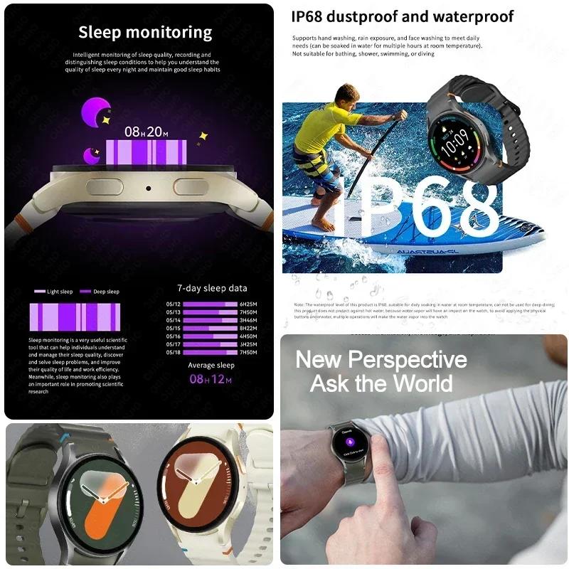 2025 Watch 7 Mini Smart Watch Men Women AMOLED HD Screen Compass Heart Rate Fitness Sport Waterproof Bluetooth Call Smart Watch