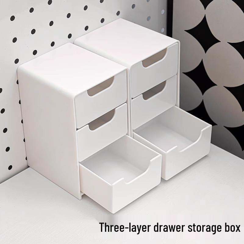 Mini Desktop Drawer Organizer - Tabletop Stationery & Sundries Storage Box