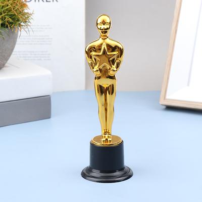 Little Golden Man Statue Trophy Dětská soutěž Ocenění Medaile Bytový dekor Figurky Ornamenty