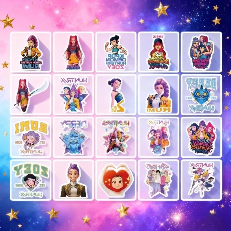 Kpop Demon Movie Hunters Temporary Tattoos Removable Tattoo Stickers for Kids Goodie Bag Stuffers Party SuppliesChristmas Gifts